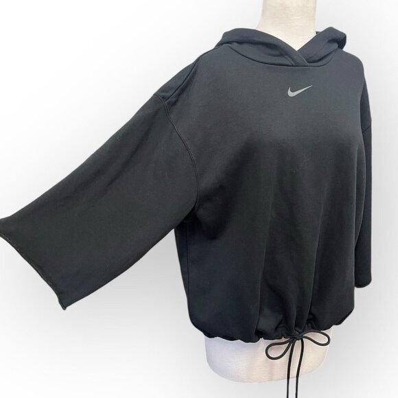 Nike Sportswear Icon Clash Cropped Hoodie Size S Small Black - Picture 7 of 8